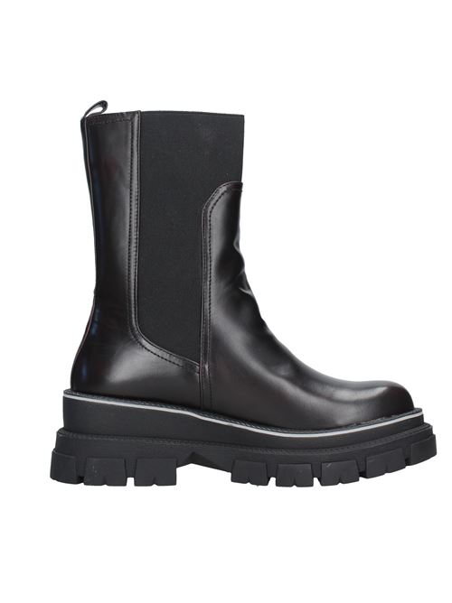 Faux leather wedge boots GAI MATTIOLO | LT-182NERO