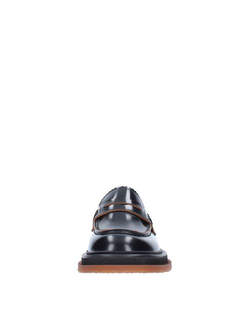 Moccasins model B9431ROA in shiny leather BUTTERO | B9431ROA-DGNERO