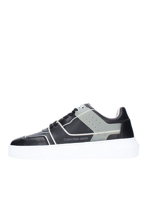 Leather and rubber trainers CALVIN KLEIN | YM0YM00425NERO
