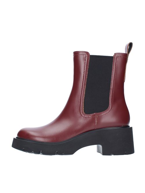Beatles ankle boots model K400575 in leather and fabric CAMPER | K400575-002BURGUNDY