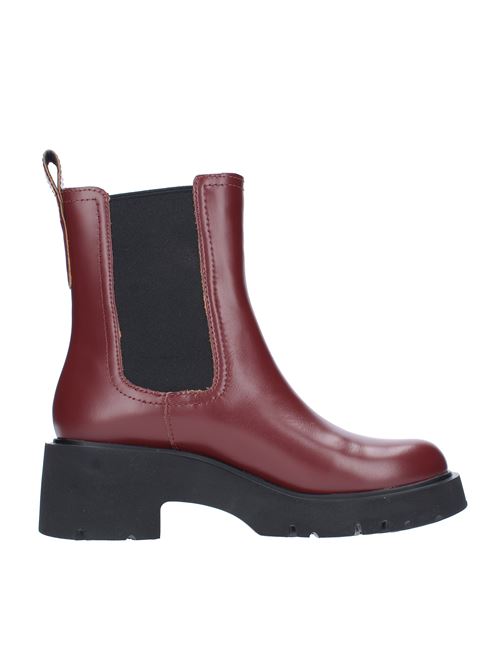 Beatles ankle boots model K400575 in leather and fabric CAMPER | K400575-002BURGUNDY