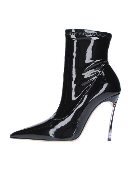 CASEDEI SUPERBLADE ULTRAVOX patent leather and artificial leather ankle boots CASADEI | 1R404W100MC21699000NERO