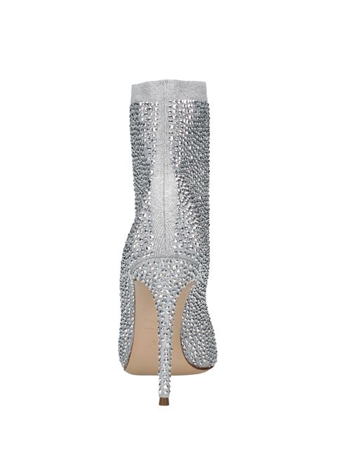 Ankle boots in elasticised fabric and rhinestones CASADEI | VB0048_CASAARGENTO