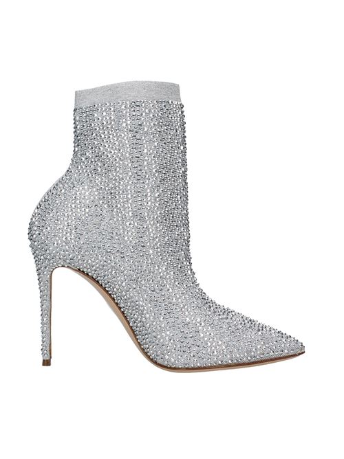 Ankle boots in elasticised fabric and rhinestones CASADEI | VB0048_CASAARGENTO