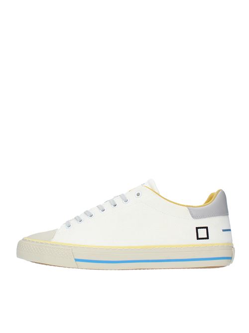 Fabric and leather trainers D.A.T.E. | M361-LN-EN-WGBIANCO-GRIGIO