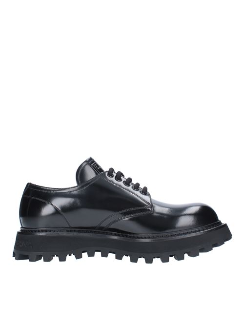 Sporty lace-up shoes model A10690 in calfskin DOLCE&GABBANA | A10690 A1203 80999NERO