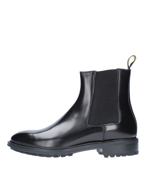Beatles ankle boots model DU3088GOTEUT007NN00 in leather and fabric DOUCAL'S | DU3088GOTEUTNN00/ANERO