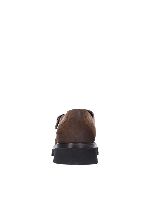 DOUCAL'S DOUBLE BUCKLE CODA DI RONDINE moccasins in suede DOUCAL'S | DU3226TYLEPF662TM08CACAO