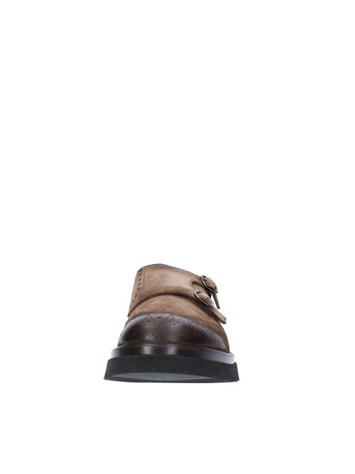 DOUCAL'S DOUBLE BUCKLE CODA DI RONDINE moccasins in suede DOUCAL'S | DU3226TYLEPF662TM08CACAO