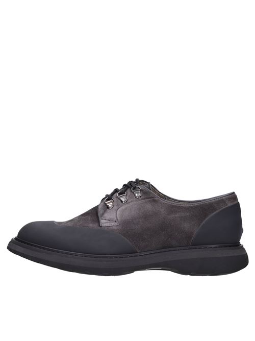 Leather and suede lace-ups DOUCAL'S | VB0052_DOUCGRIGIO