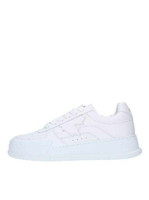 DSQUARED2 CANADIAN calfskin trainers DSQUARED2 | SNW018801500001BIANCO