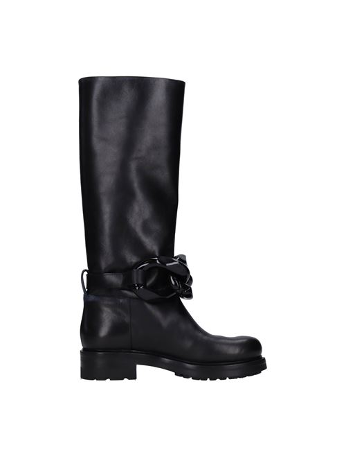 Leather boots ELENA IACHI | VB0007_IACHNERO
