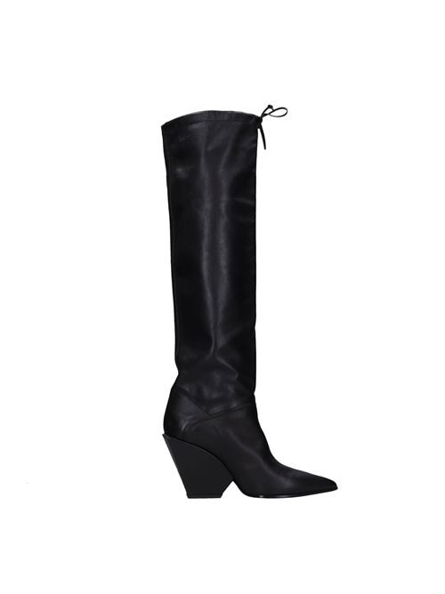 Cuissard leather boots ELENA IACHI | VB0009_IACHNERO