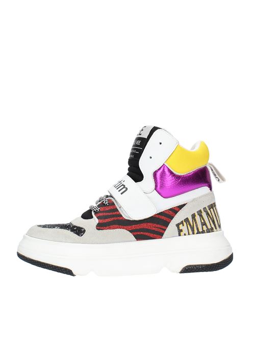 Model 422P-900-13-P011CB trainers in suede leather and fabric EMANUELLE VEE | 422P-900-13-P011CBMULTICOLOR