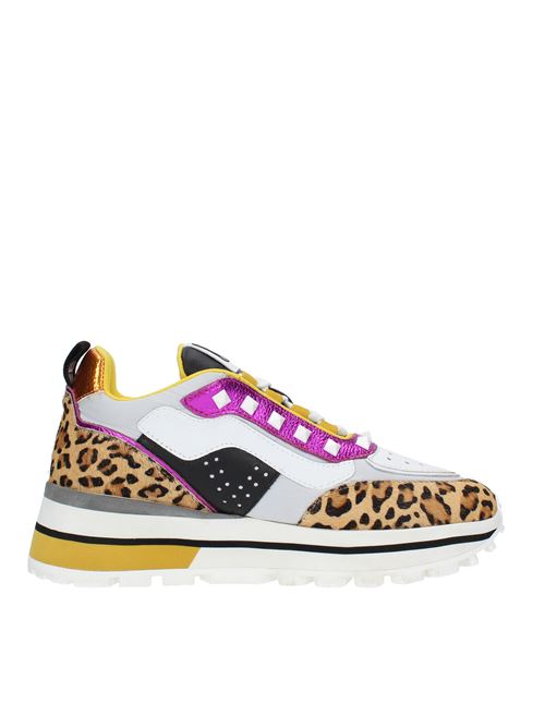 Trainers model 422P-902-11-P024B in leather and pony skin EMANUELLE VEE | 422P-902-11-P024BMULTICOLOR