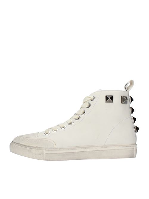 Trainers model 422P-903-15-P003 in leather and fabric EMANUELLE VEE | 422P-903-15-P003IVORY
