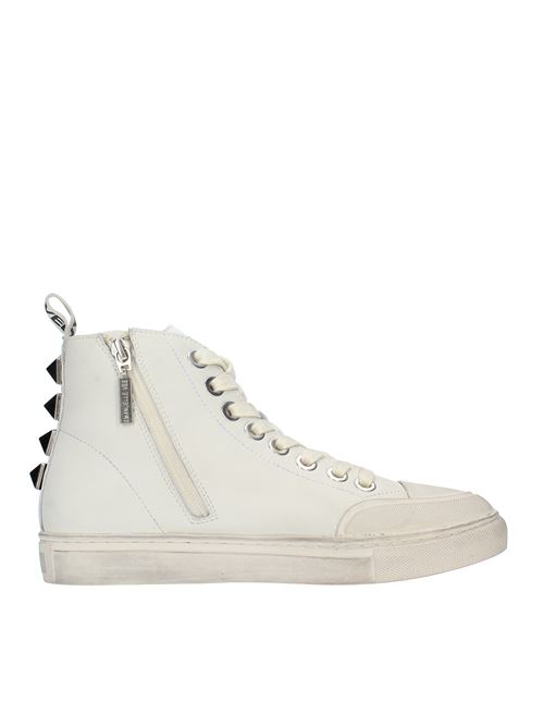 Trainers model 422P-903-15-P003 in leather and fabric EMANUELLE VEE | 422P-903-15-P003IVORY