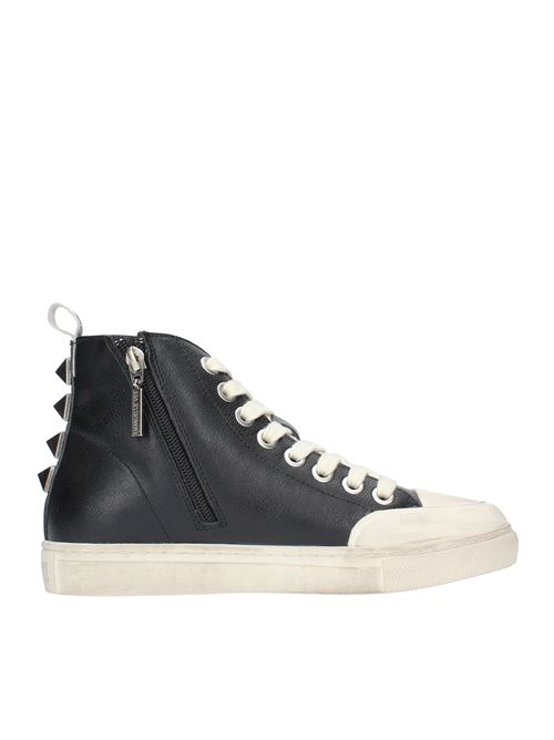 Trainers model 422P-903-15-P003 in leather and fabric EMANUELLE VEE | 422P-903-15-P003NERO