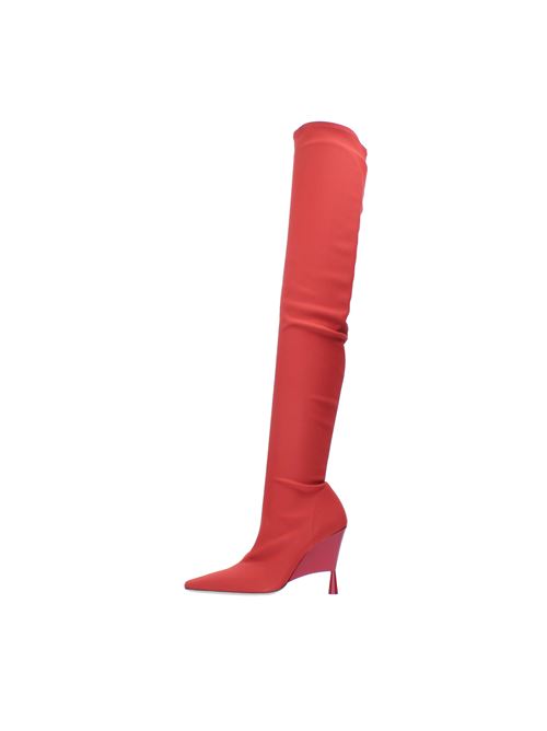 Cuissards ROSIE 9 GIA BORGHINI x RHW boots in fabric GIA/RHW | ROSIE9ROSSO
