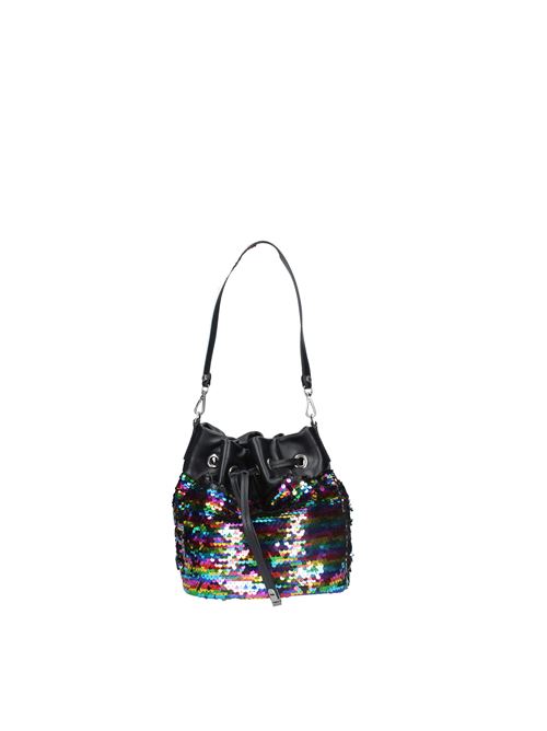 Bucket bag in leather and sequin fabric GIANNI CHIARINI | BS 9957 PLTSMULTICOLORE