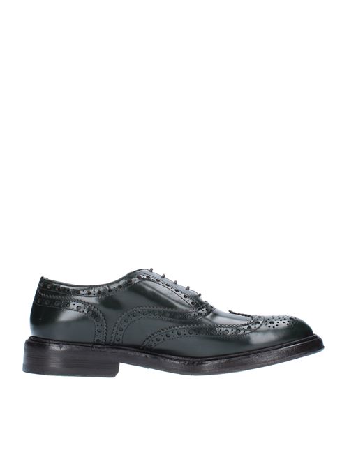 Leather lace-up shoes model 4080 GREEN GEORGE | 4080VERDE
