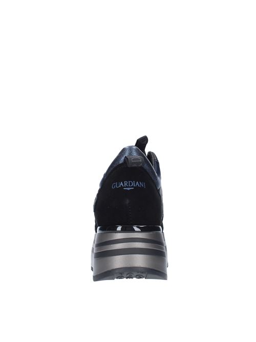 Sneakers modello AGW004310 in camoscio e tessuto GUARDIANI | AGW004310BLU-NERO
