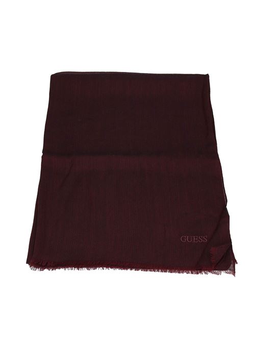 Wool and modal scarf GUESS | AM8926WOL03 - BORBORDEAUX