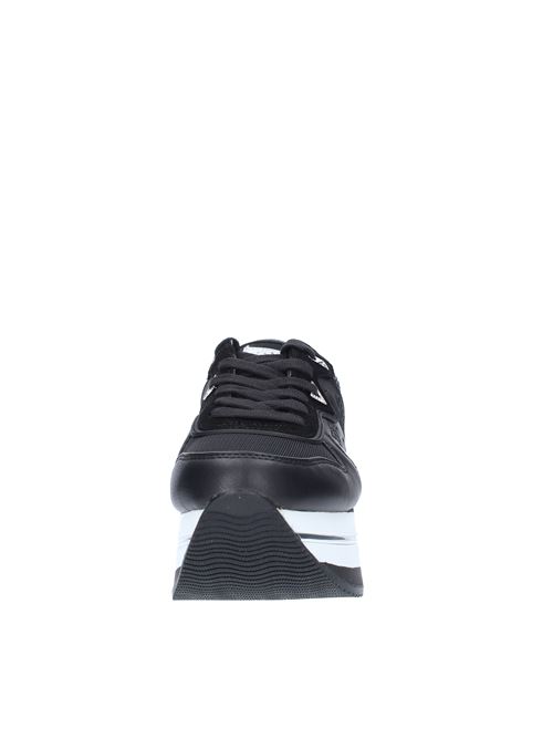 Sneakers modello FL7HARFAL12 in pelle ecopelle e tessuto GUESS | FL7HARFAL12NERO