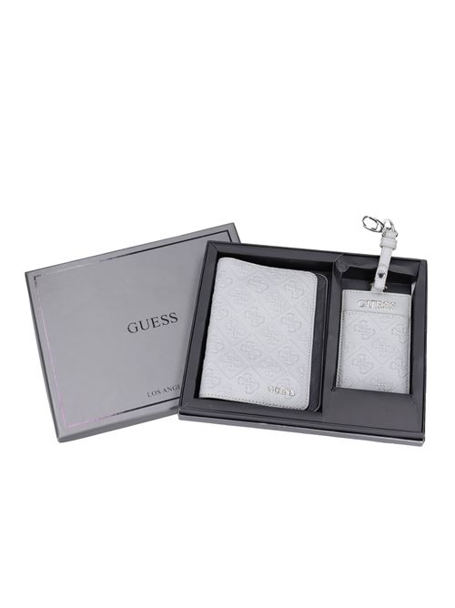 Faux leather card holder/document holder and key holder set GUESS | PM0003_GUESGRIGIO