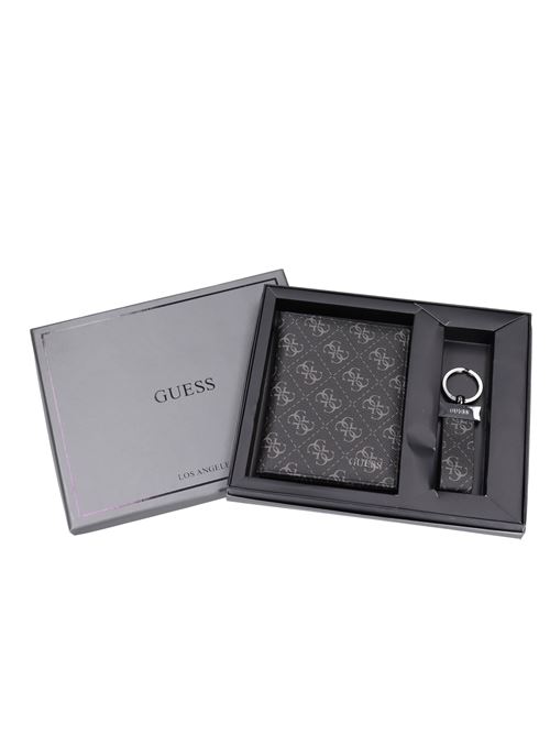 Faux leather wallet and key ring set GUESS | PM0005_GUESNERO