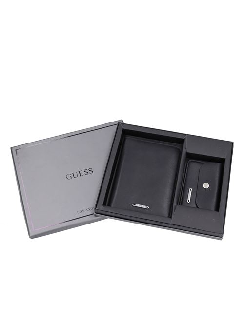 Faux leather wallet and key ring set GUESS | PM0007_GUESNERO