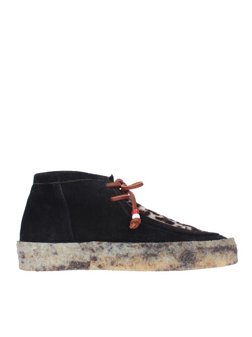 Suede and fabric sneakers model 08232 HAANI | 08232NERO