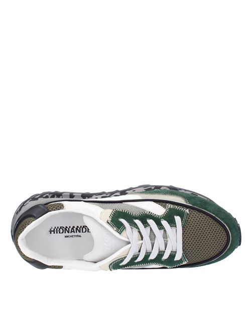 Sneakers modello HA1MS210 310 in pelle e tessuto HIDNANDER | HA1MS210 310MULTICOLOR