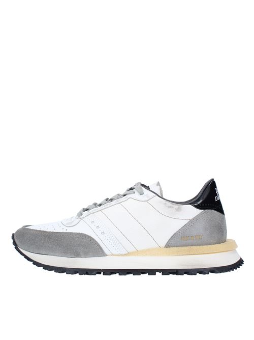Trainers model HC2MS410 in leather and fabric HIDNANDER | HC2MS410 470BIANCO-GRIGIO