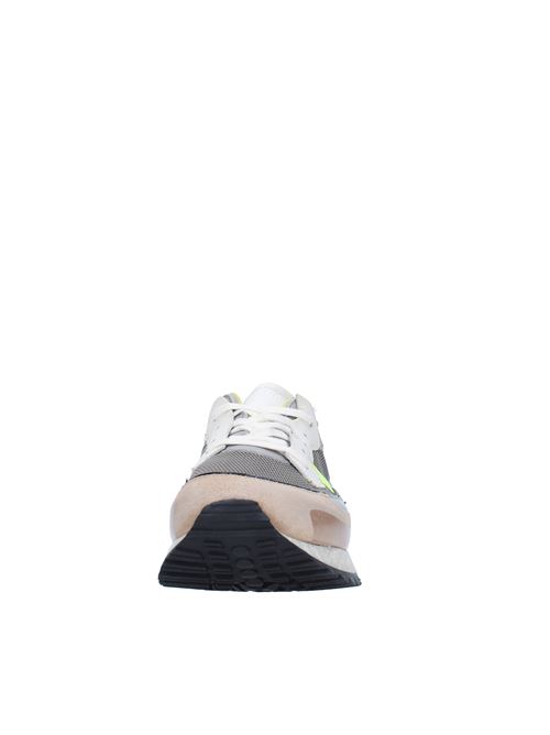 Sneakers in leather, fabric and suede HIDNANDER | HD2MS230 310BEIGE-GIALLO-GRIGIO