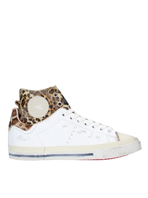 Leather trainers HIDNANDER | HD2W675 619BIANCO-LEOPARDATO
