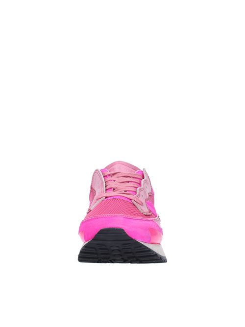THREEDOME model sneakers made of suede and fabric HIDNANDER | HD2WS230 310FUXIA