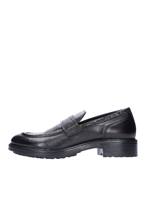 Leather moccasins model W742-03 HUNDRED 100 | W742-03NERO