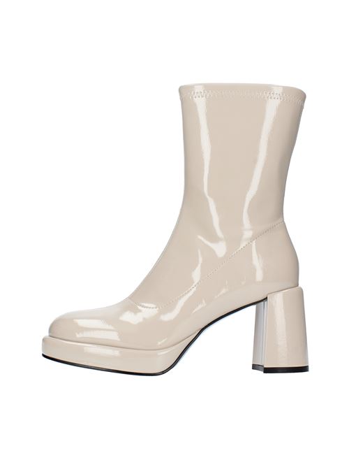 Faux leather ankle boots model MJ564L JEANNOT | MJ564LBEIGE