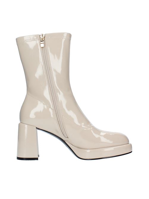 Faux leather ankle boots model MJ564L JEANNOT | MJ564LBEIGE