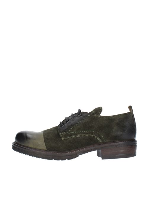 Laced shoes model 32321/10 in suede and leather JP/DAVID | 32321/10VERDE
