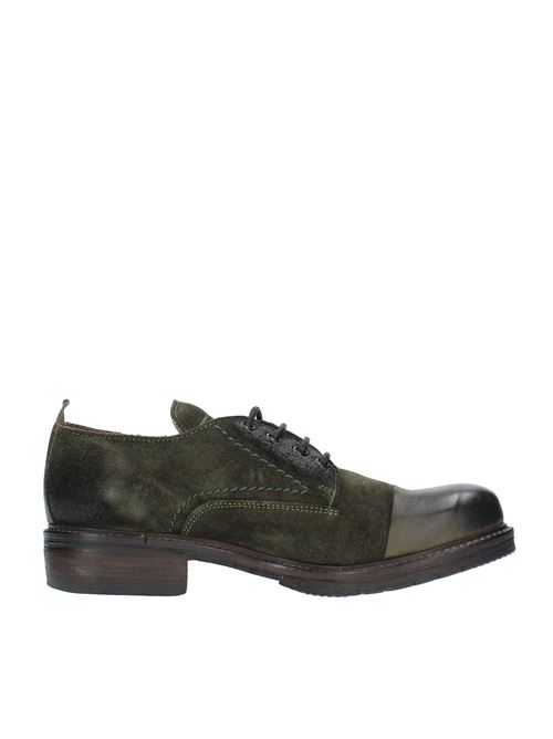 Laced shoes model 32321/10 in suede and leather JP/DAVID | 32321/10VERDE