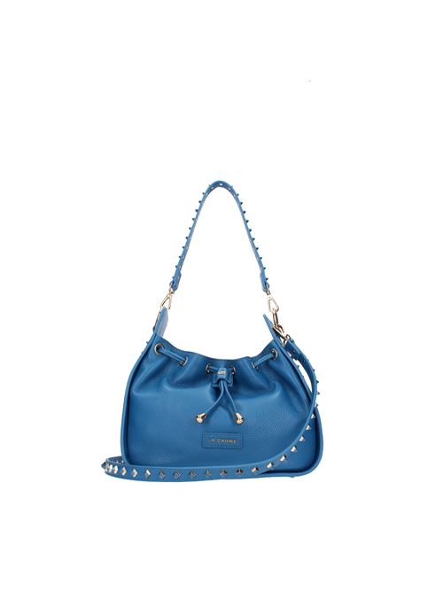 Bag in textured leather and studs LA CARRIE | 122P-MB-100-TBLAVIO