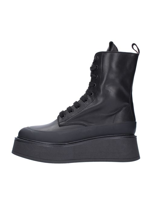 Leather wedge boots LEMARE' | 2725NERO