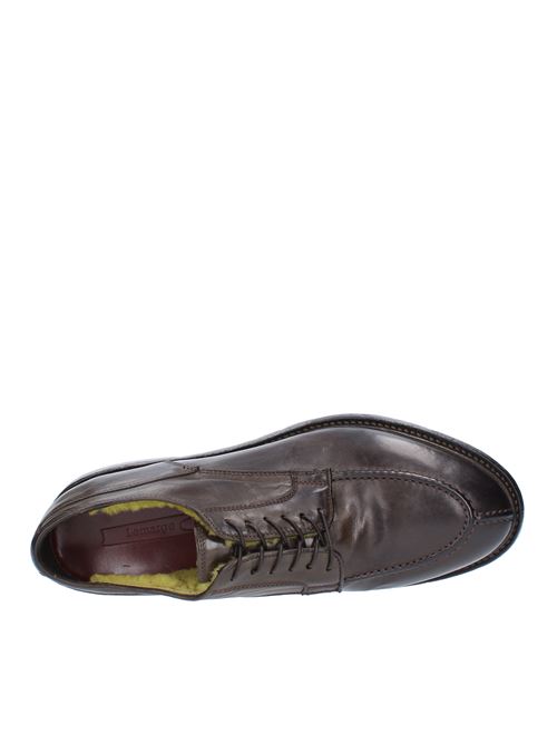Leather lace-up shoes model BZ11A LEMARGO | BZ11AVERDE