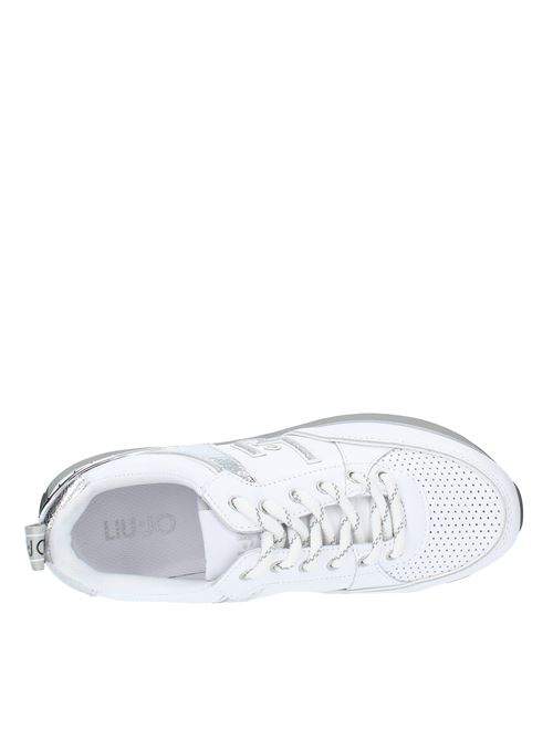 Leather and faux leather trainers LIU JO | BA2055 PX100BIANCO