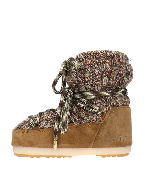 LOW WOOL MOON BOOT snow boots in suede and fabric MOON BOOT | 14600800MULTICOLOR