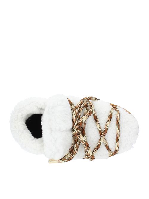 PUMPS SHEARLING MOON BOOT snow boots in fur and suede MOON BOOT | 14600900MARRONE-BIANCO