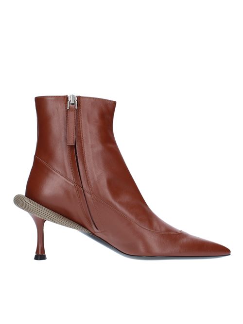 Ankle boots model 22ICSXNV14183 in leather N°21 | 22ICSXNV14183-X121MARRONE