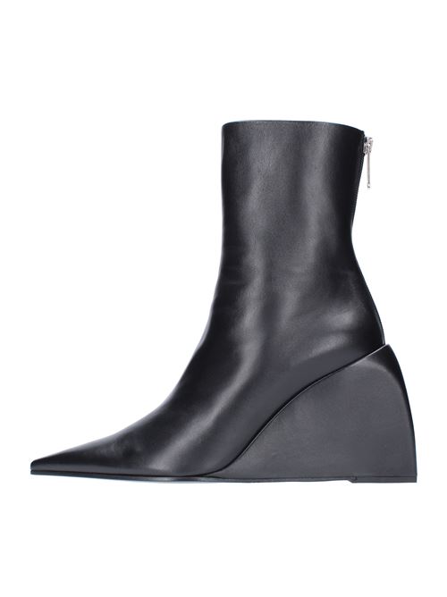 Leather ankle boots OFF-WHITE | 0WIE14F21LEA0011000NERO
